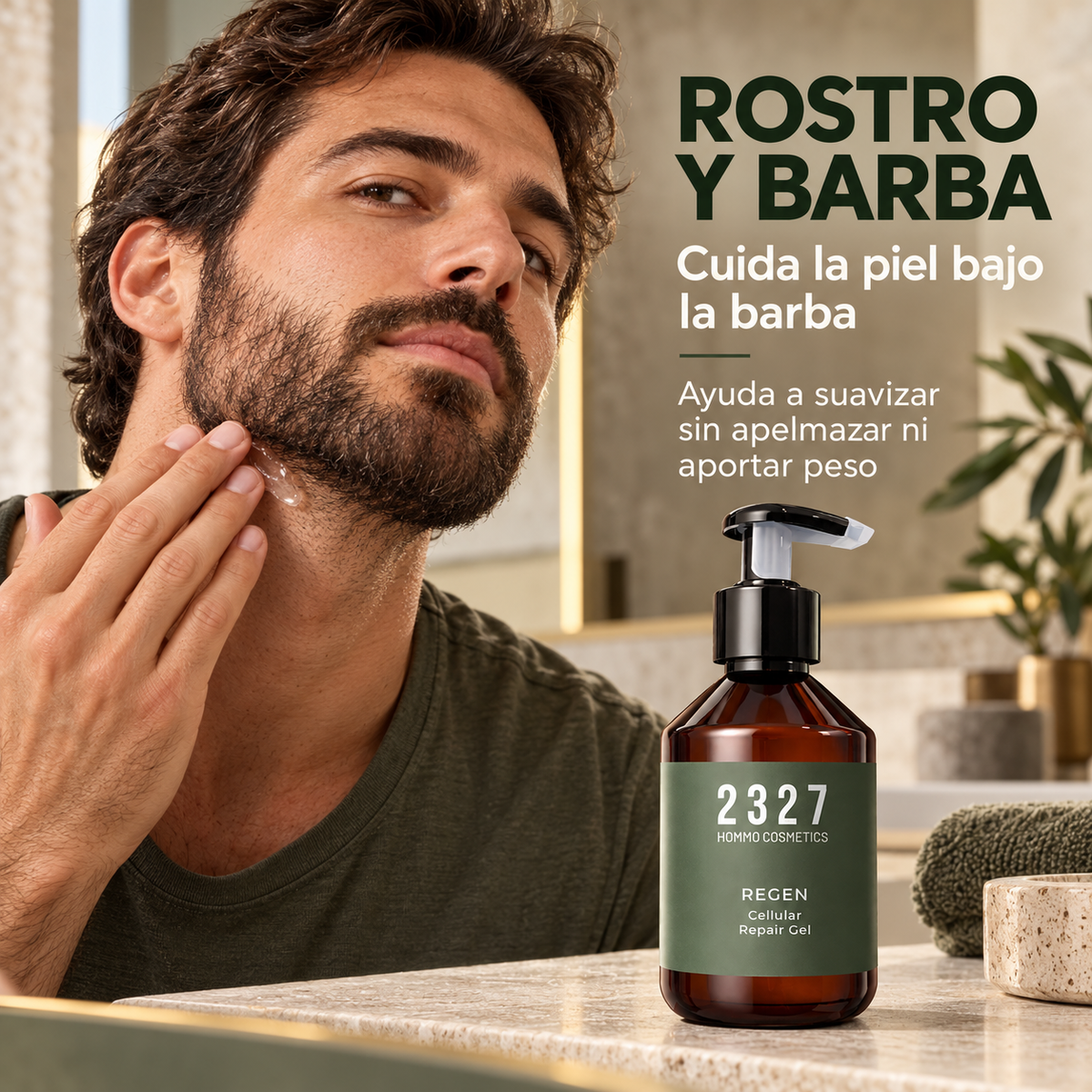 REGEN para cuidar la piel bajo la barba y suavizar el vello facial