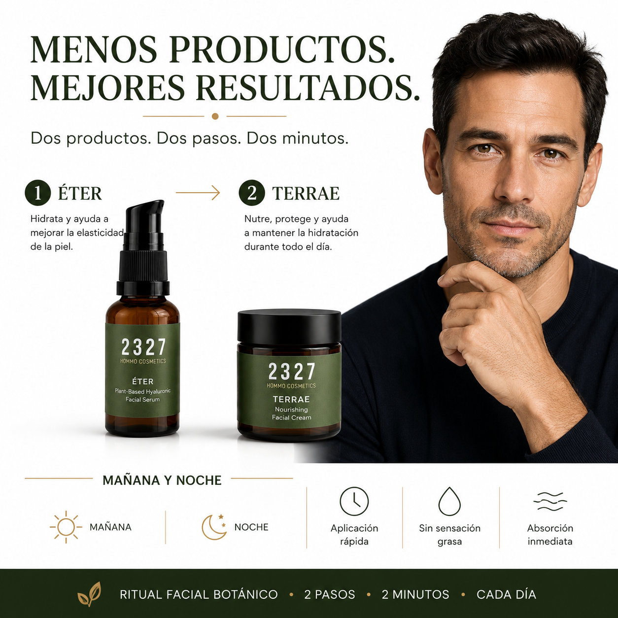 HYDRA DUO · Ritual Facial Botánico · Doble Acción de Ácido Hialurónico