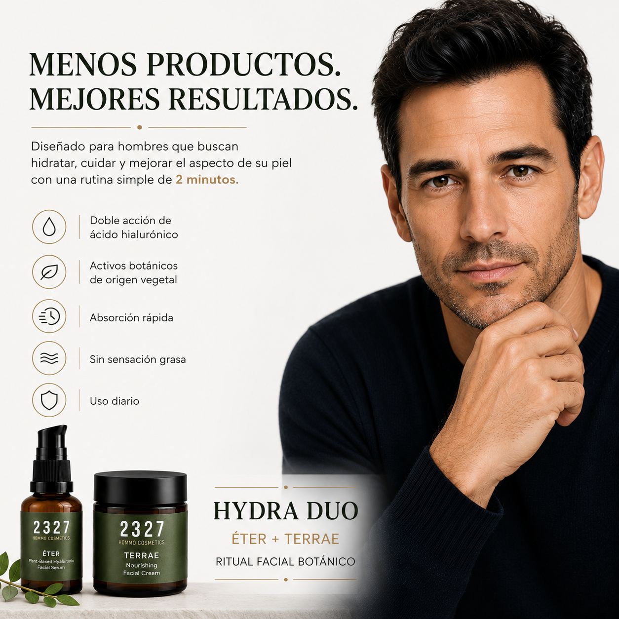 HYDRA DUO · Ritual Facial Botánico · Doble Acción de Ácido Hialurónico