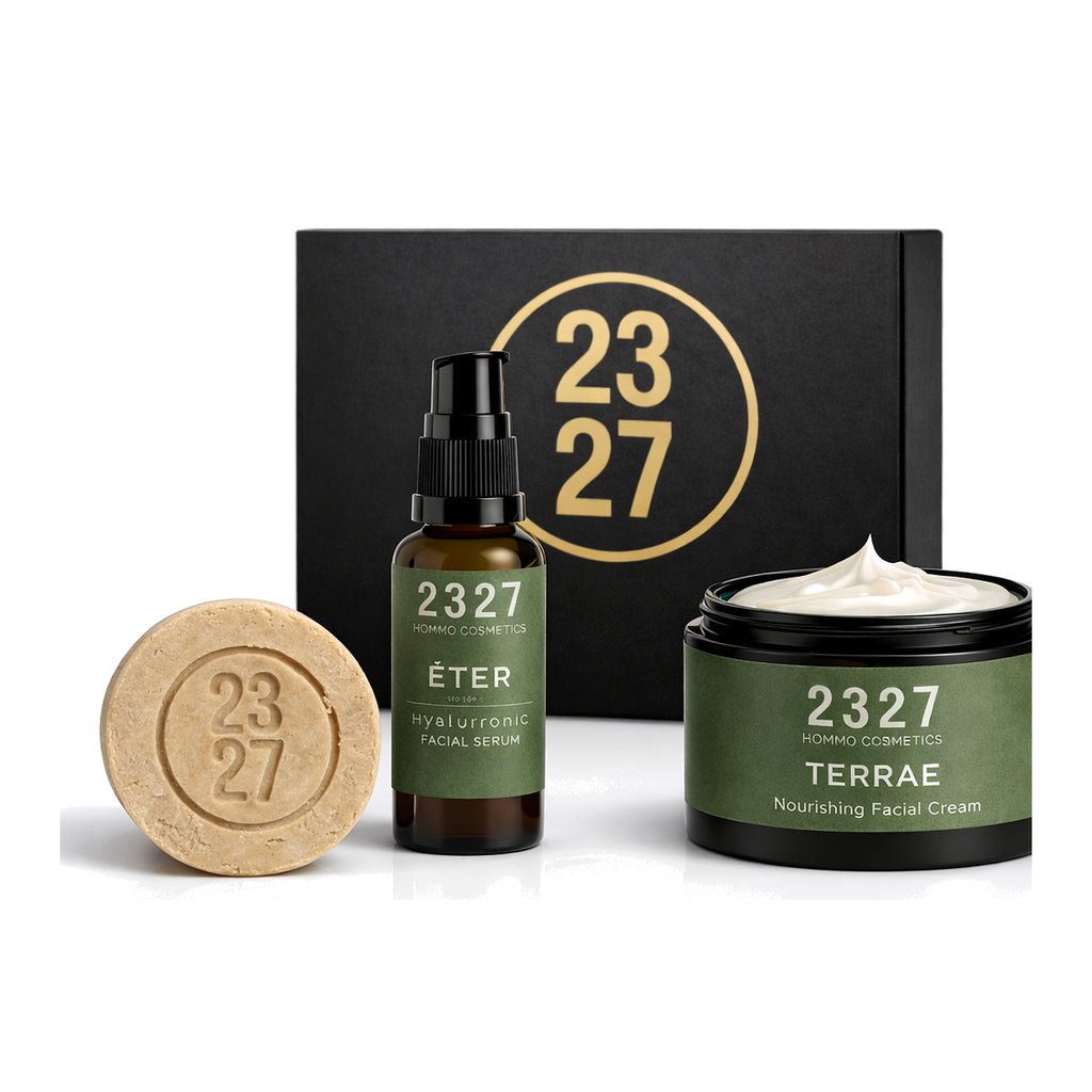 ELEMENTVM · Rutina Facial Hombre · Limpieza, Sérum e Hidratación Premium · 3 Productos